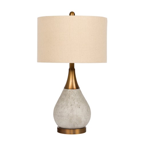 Concrete brass one light - one, table