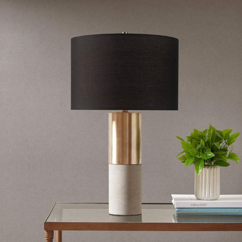 Concrete table lamp - concrete,