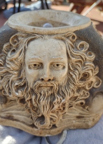 Concrete carved lamp 1 - carved,